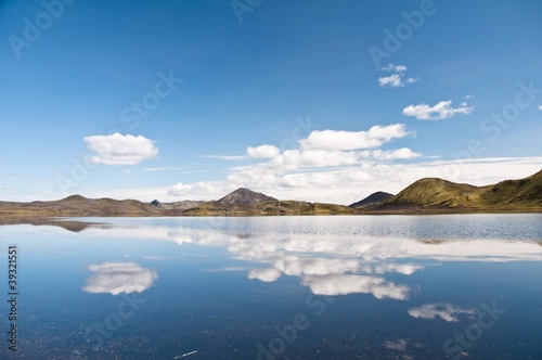 beautiful mountains reflectng in the lake