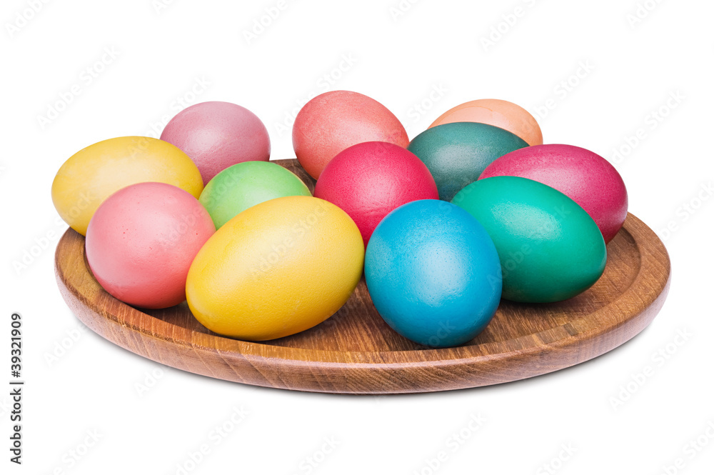 multicolored Easter eggs multicolored Easter eggs