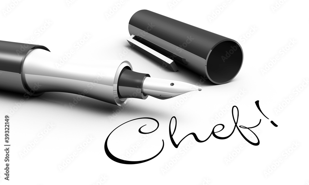 Fototapeta premium Chef! - Stift Konzept