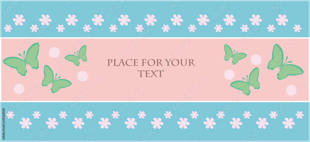The greeting card for any holidays.