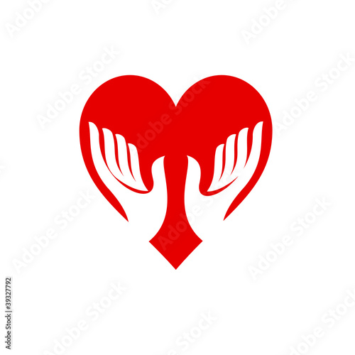 Logo friends of the heart, cardiologist # Vector