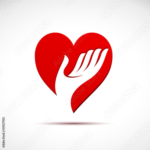 Logo friends of the heart, cardiologist # Vector