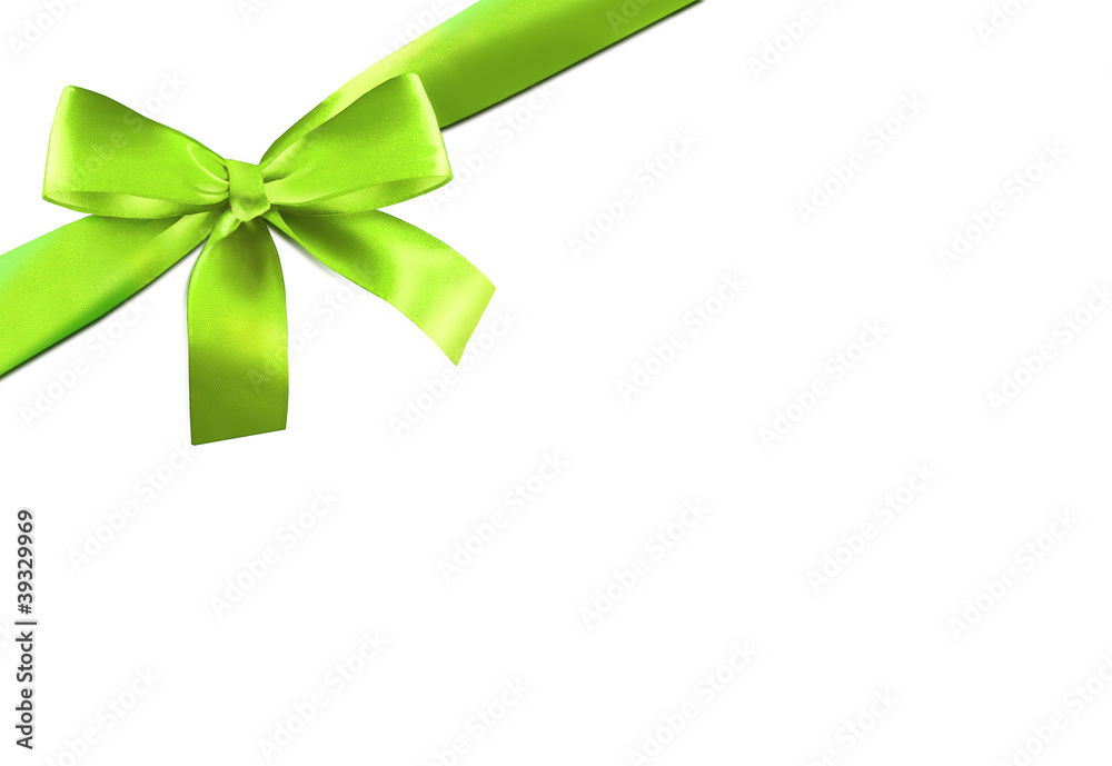 Fototapeta premium Grüne Schleife