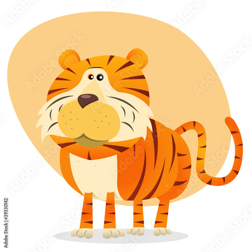 Fototapeta Naklejka Na Ścianę i Meble -  Cartoon Tiger