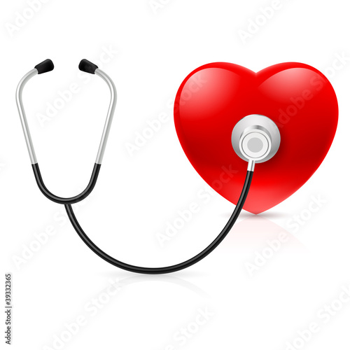 Stethoscope and heart
