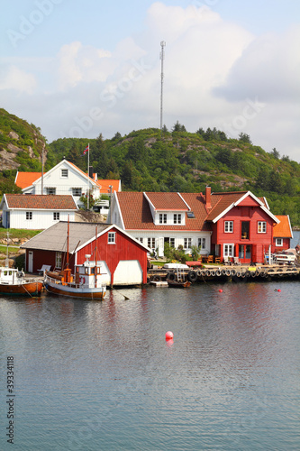 Norway - fishing harbor on Skjernoya island