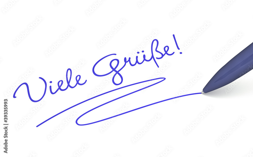 Viele Grüße Und Bis Bald Spanisch stock.adobe.com