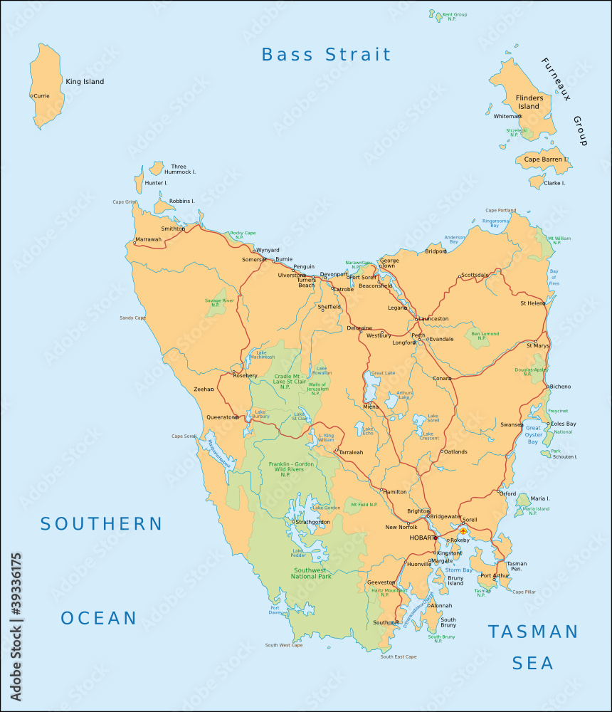 Fototapeta Tasmanien