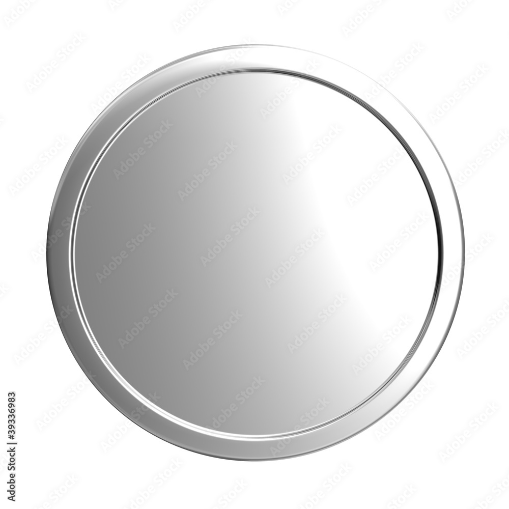 blank silver coin