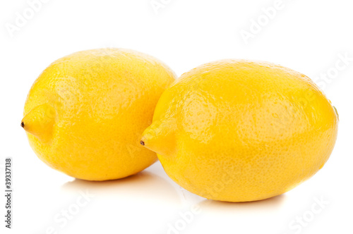 lemon isolated on a white