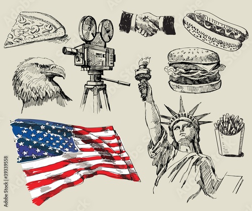 USA background