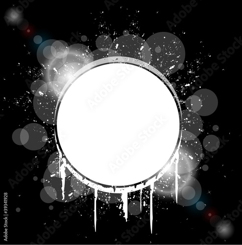 white hole splash on black background vector