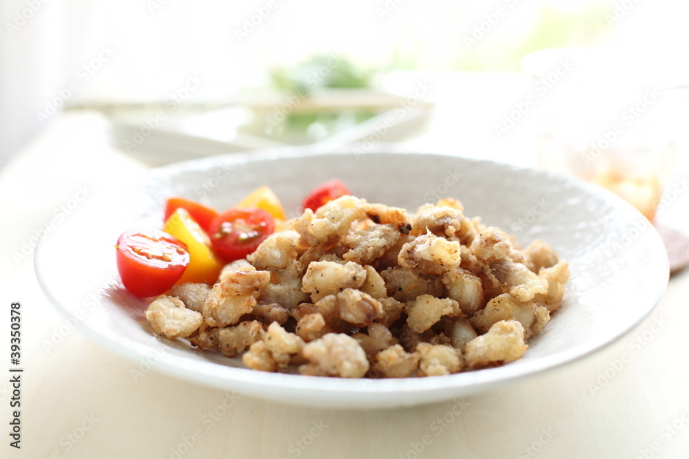 chinese cuisine, deep fried chicken soft bone chinese cuisine, deep fried chicken soft bone