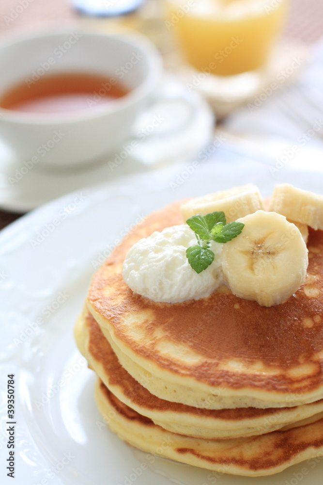 banana pan cake with english tea banana pan cake with english tea