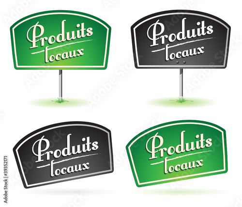 pancarte : produit local, produits locaux