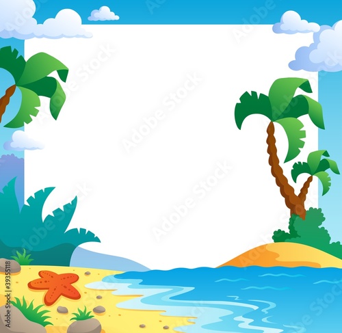 Beach theme frame 1