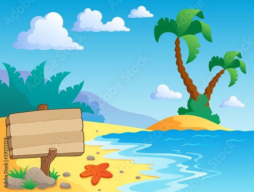 Beach theme scenery 2