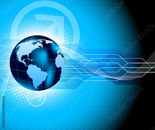 Background with globe