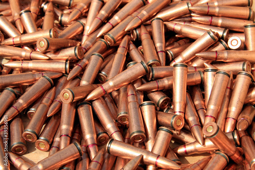 piles of rifle bullets