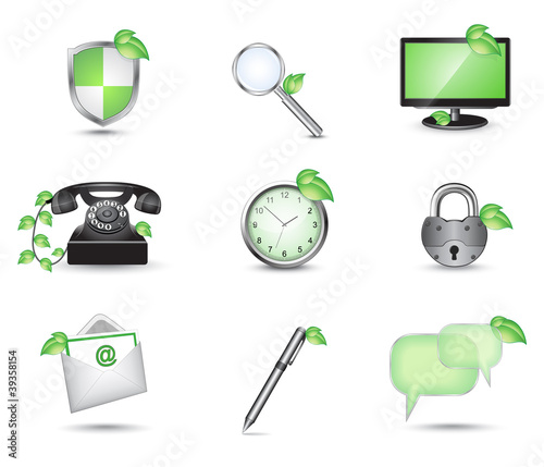 Business website icon set