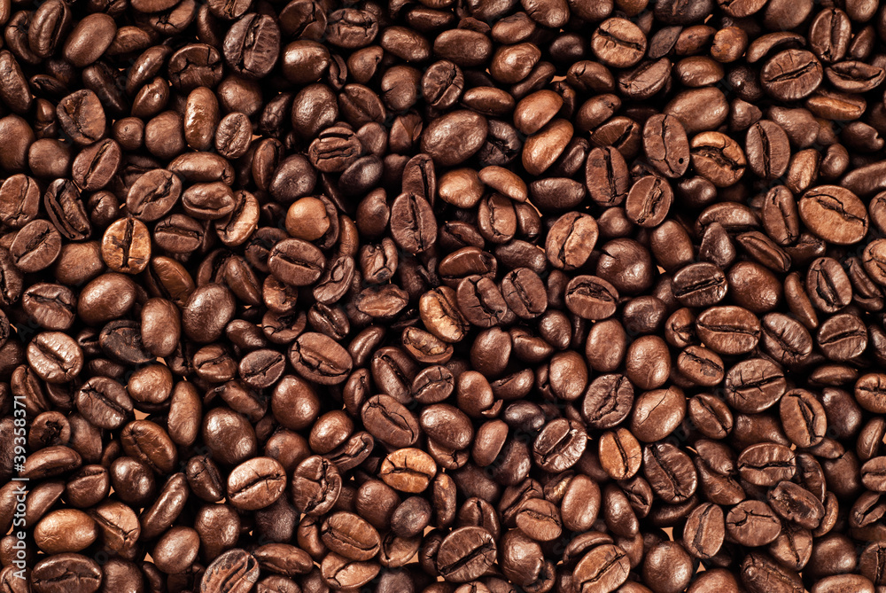 Fototapeta premium tekstura tło ziaren kawy