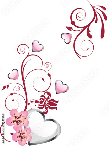 Florale Herzen