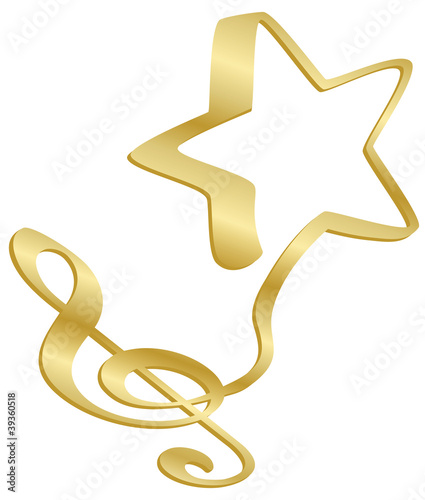 Clef and star
