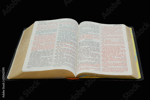 Bible Isolated on Black