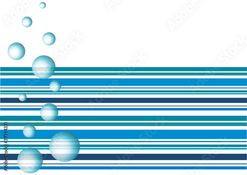 Luftblasen im Wasser, abstrakt
