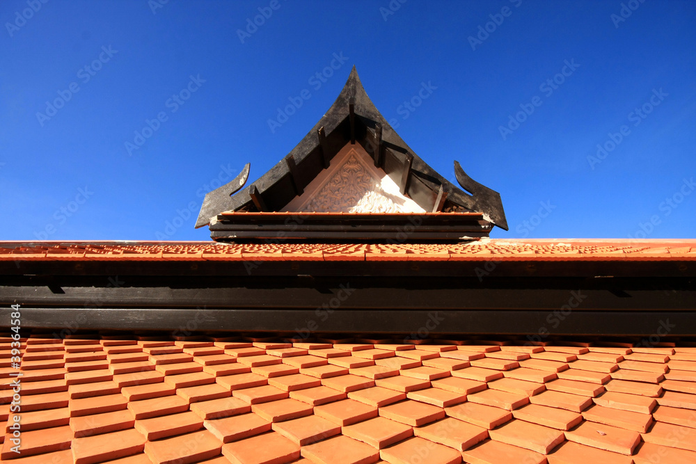 Roof and blue sky Roof and blue sky