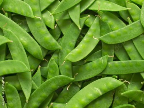 Obraz na płótnie close up of snow peas food background w salonie