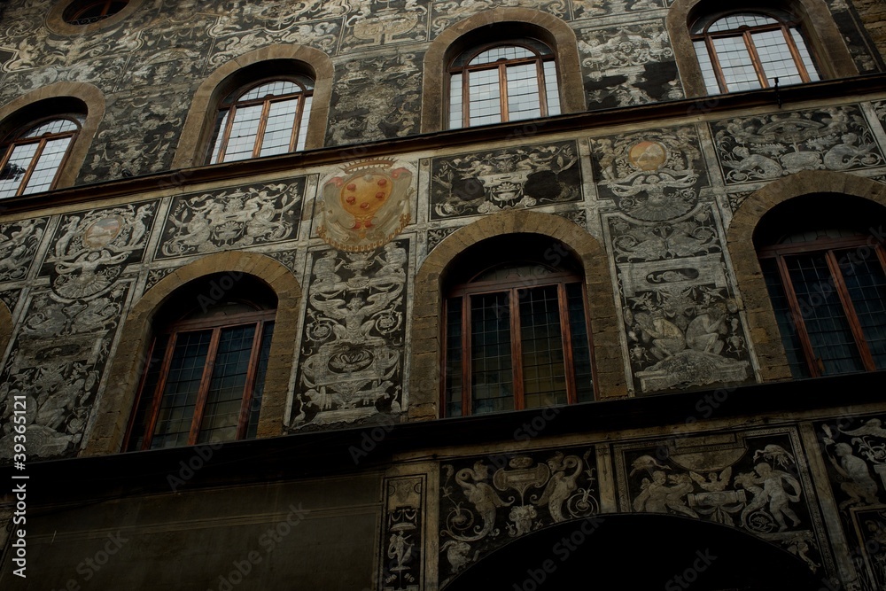 Obraz premium Old house facade.