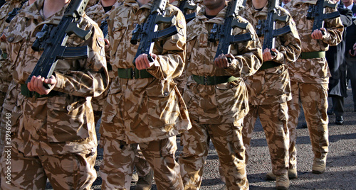 Slika na platnu Irish Guards returning home from war