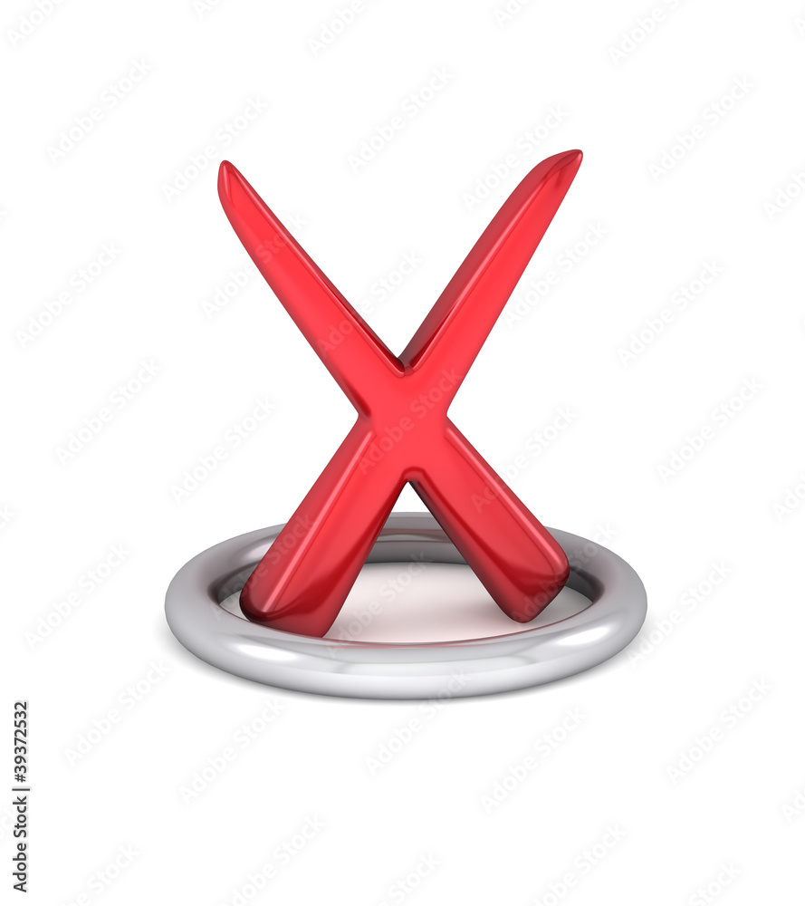 Red cancel check mark Red cancel check mark