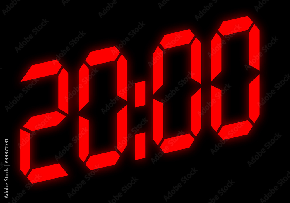 Digitalanzeige - 20:00