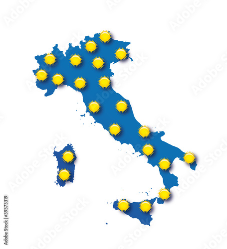 Mappa meteo per l'Italia