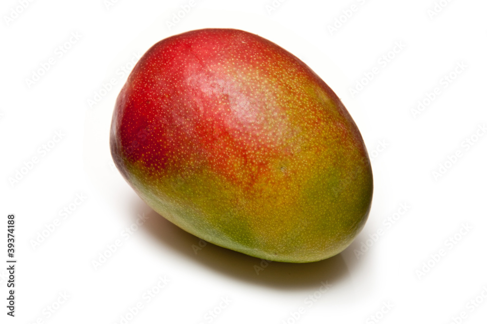 Mango isolated on a white studio background. Mango isolated on a white studio background.