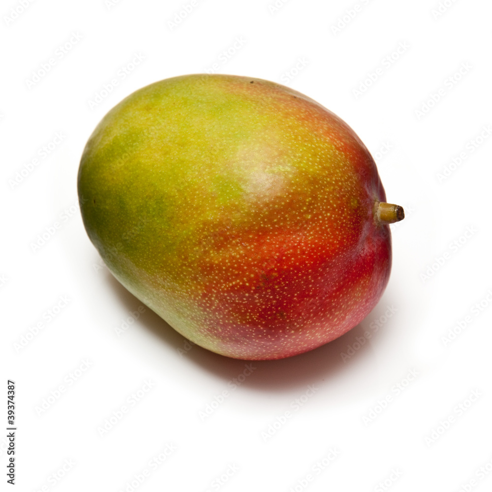 Mango isolated on a white studio background. Mango isolated on a white studio background.