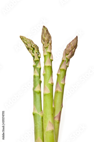Asparagus isolated on a white studio background.