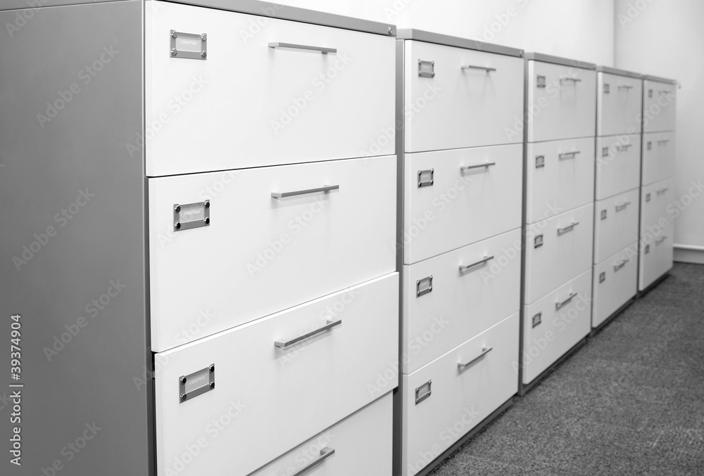 Filing cabinet. Filing cabinet.