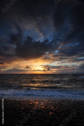 Dramatic sunset in Holland