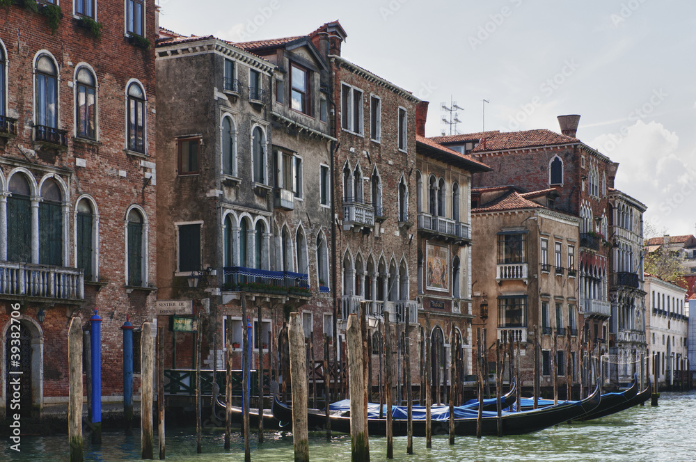 Ancient palaces long the Grand Canal.