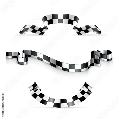 Checkered ribbons