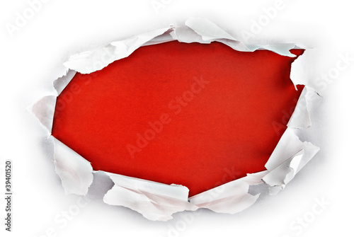 Red hole.