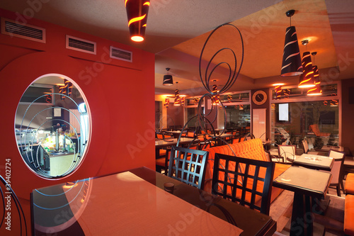 Restaurant interior photo