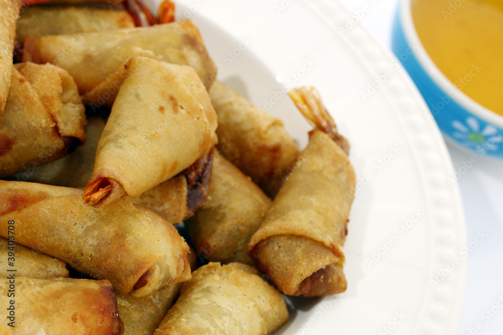 Shrimp rolls. Shrimp rolls.