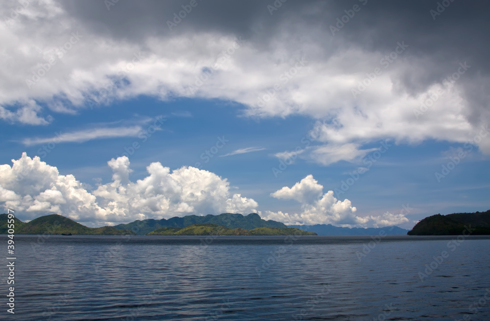 cluods sea land philippines lanscape