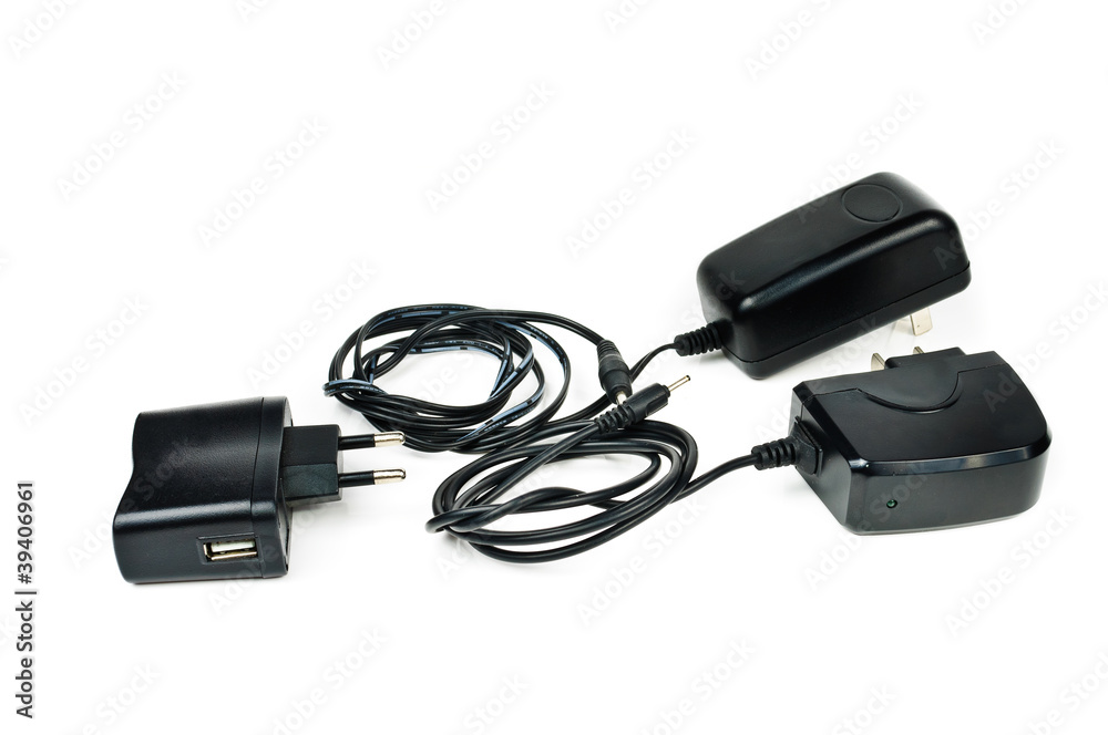 AC adapter for charging the phone AC adapter for charging the phone