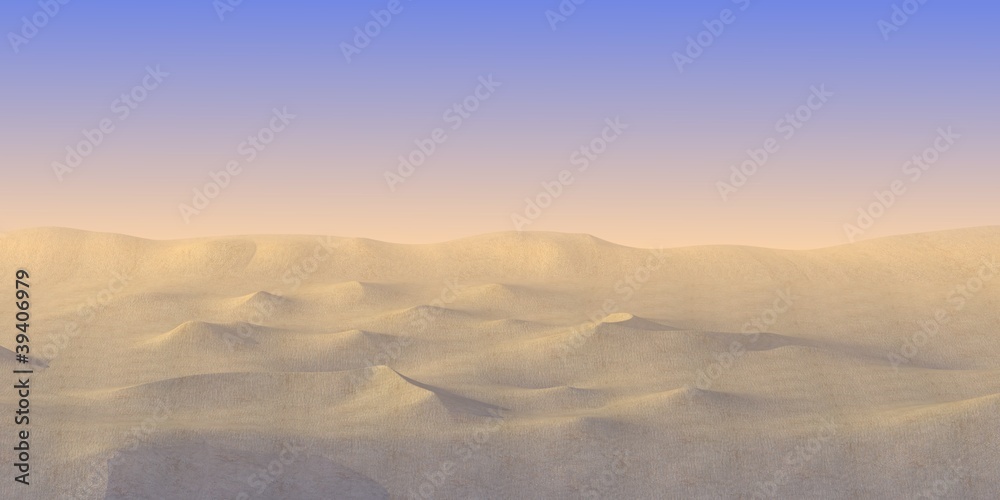 3d render of sand desert