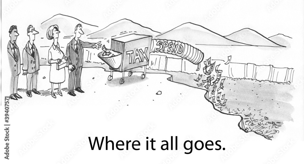 Fototapeta premium Where money goes